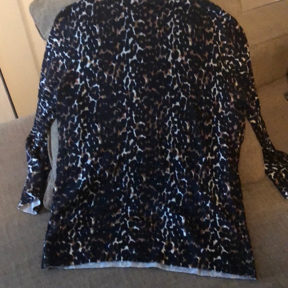Talbots 100% wool luscious cheetah print crewneck - Picture 5 of 5